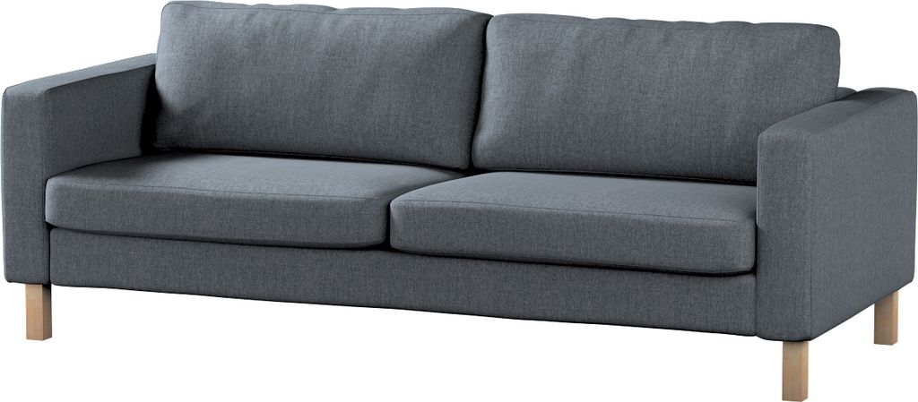 Dekoria Bezug für Karlstad Schlafsofa, grau, Bezug für Karlstad 3-Sitzer ausklappbar