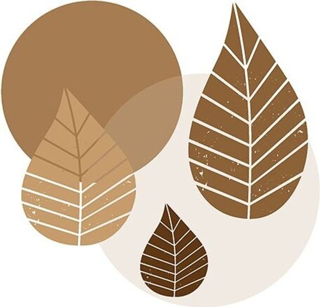 Papstar Servietten, 3-lagig 1/4-Falz 40 x 40 cm natur "Graphic Leaves", 10 x 20 Stück