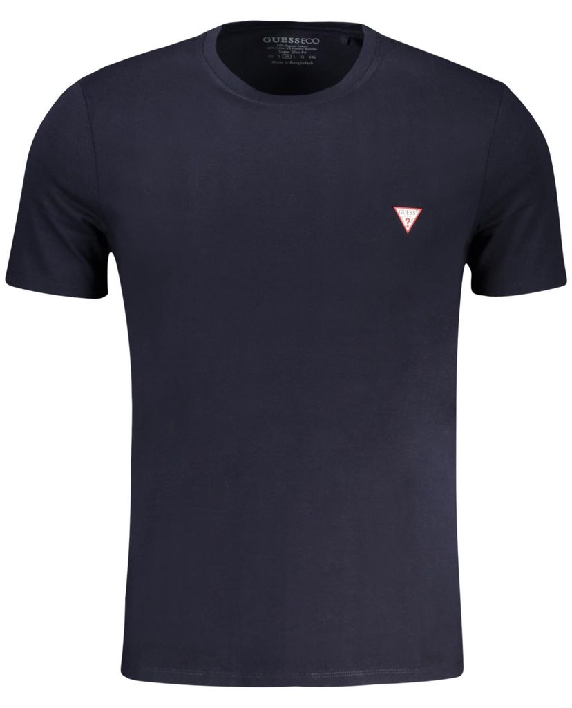 Herren Baumwolle T-Shirt Blau: Super Slim Fit mit Produktbild 