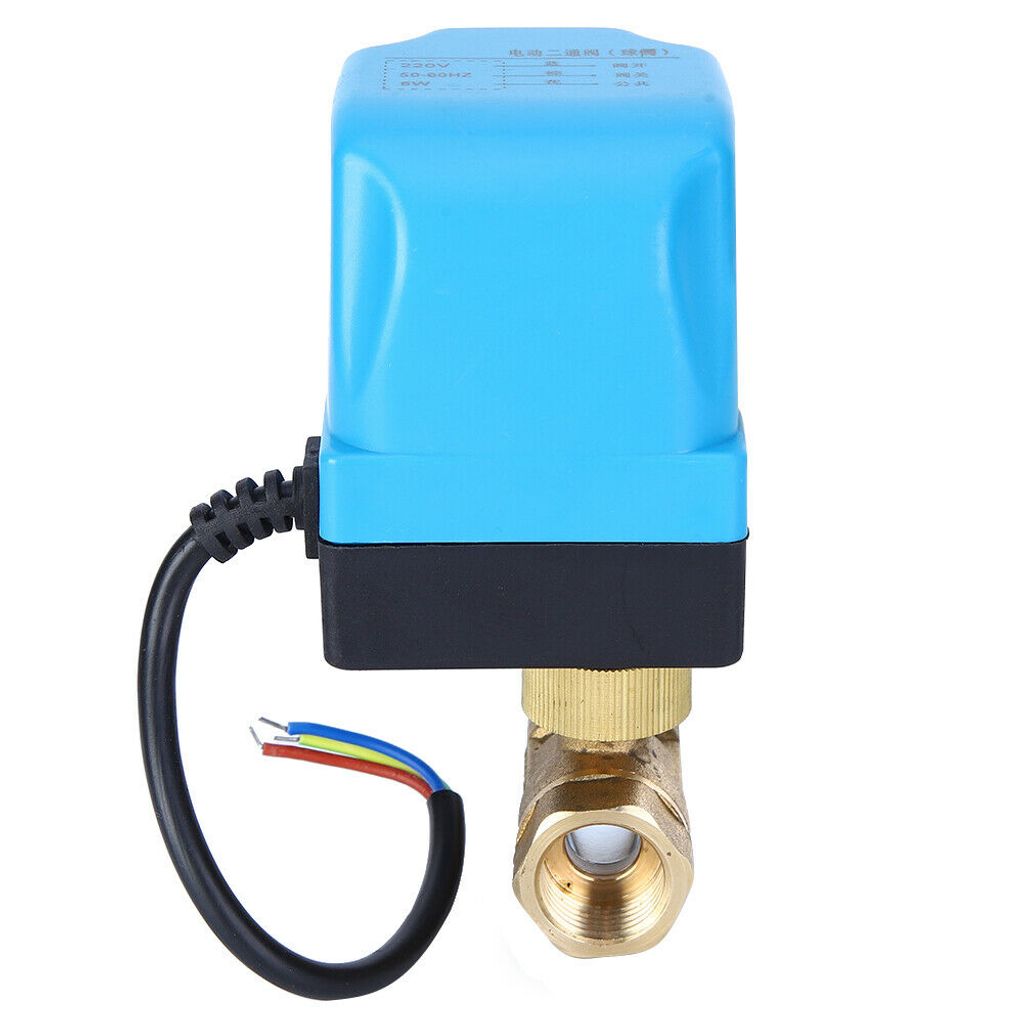 2 Wege Zonenventil Elektrisch Kugelhahn Zeiwegeventil Motorkugelhahn Ventil G3/4 zoll