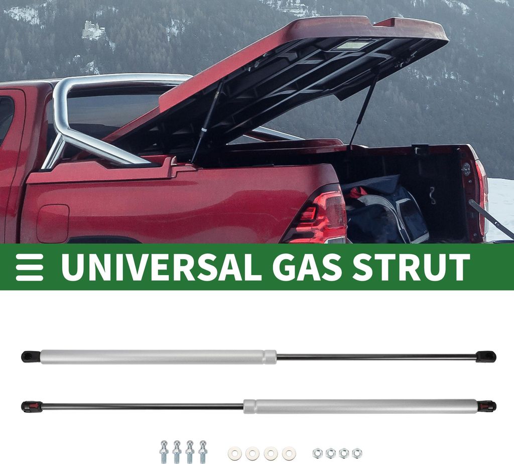 Universelle Liftunterstützungen Stoßdämpfer 27 Zoll/686 mm 150 lb/668N/67,5 kg Silberton 2er Set