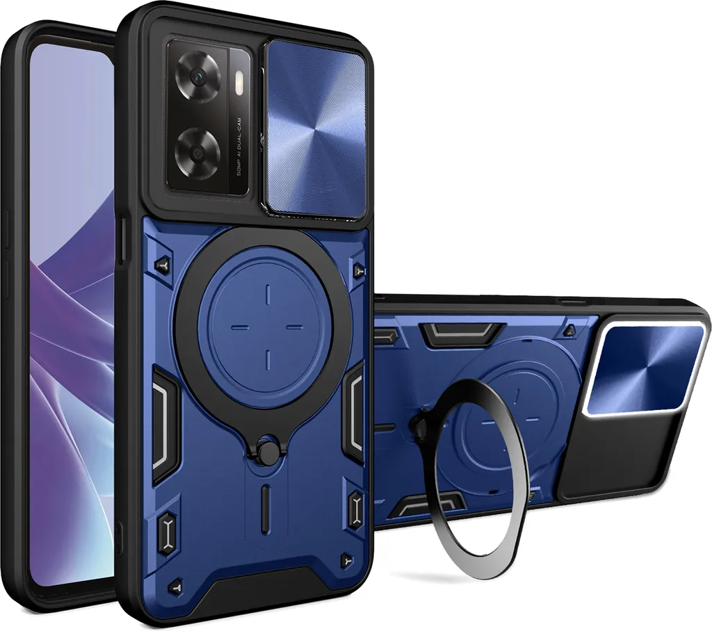 Cover OnePlus Nord N300 / Oppo A57 5G Antiurto Blu Military Grade