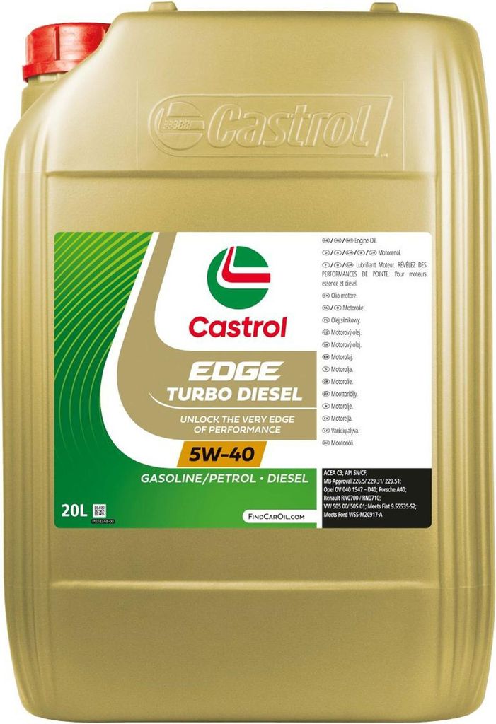 CASTROL EDGE Turbo Diesel für 5W-40 20 Liter Motoröl Produktbild 