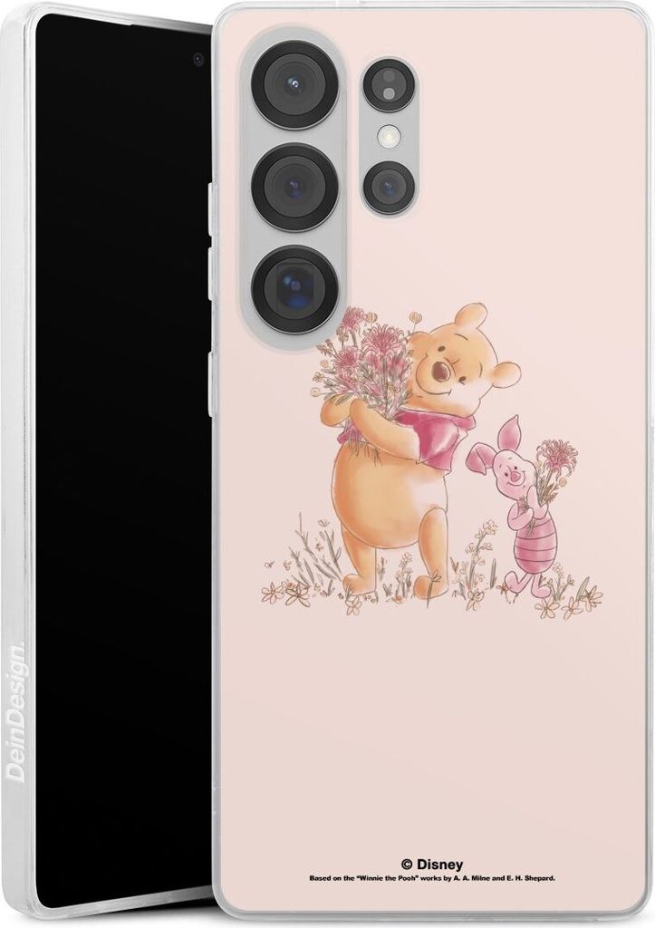 DeinDesign Slim Hülle für Samsung Galaxy S25 Ultra Silikon Case Ultra Dünn Handyhülle Disney Offizielles Lizenzprodukt Winnie Puuh Ferkel