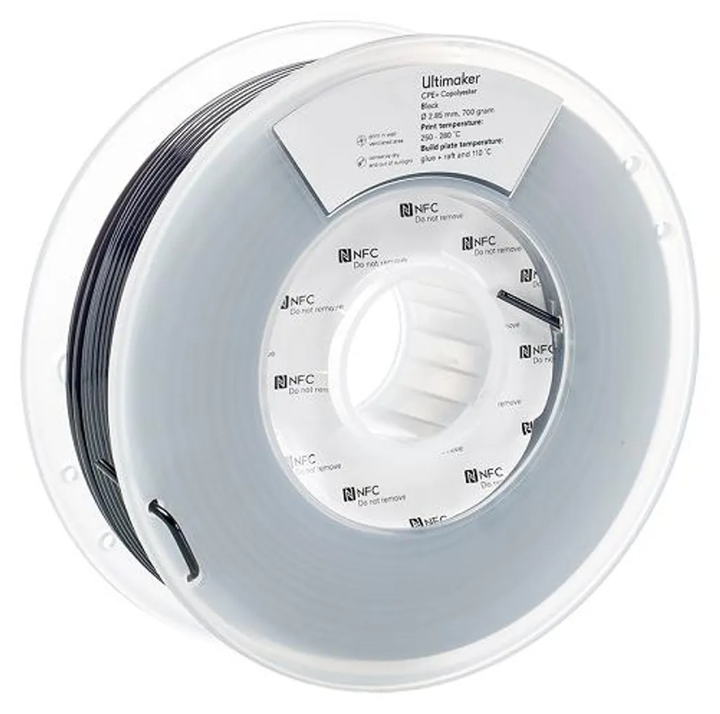 Filament 3D pour Prototypes Industriels UltiMaker CPE+ Noir 2.85 mm 700 g