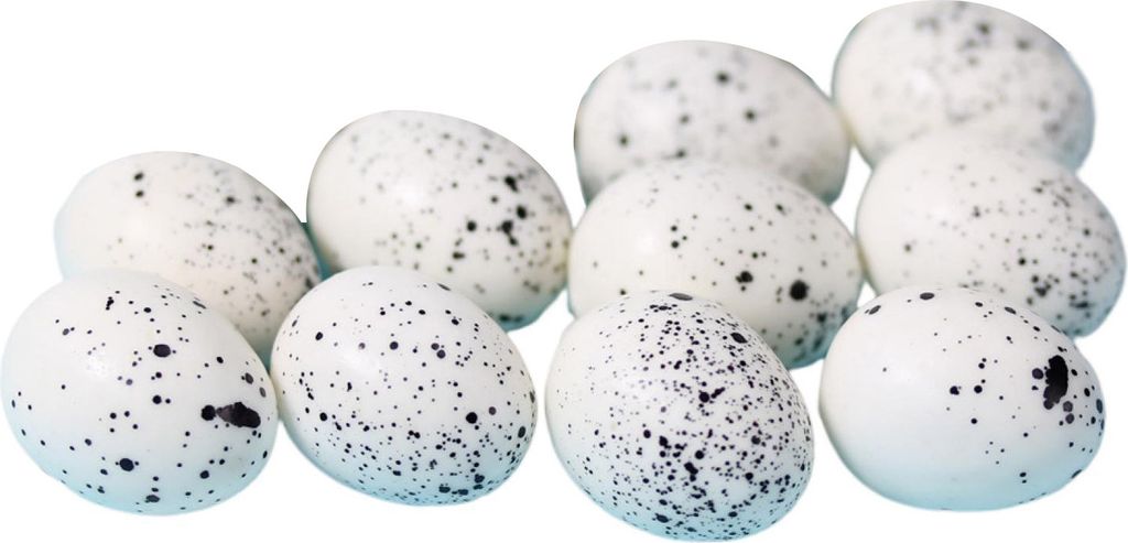 10 PCs gefälschte Wachteleier Großes Detail kleiner ovaler Formkontrast Farbe Lebendige Gartendekoration Mikro Landschaft Mini Simulierte Vogel E...