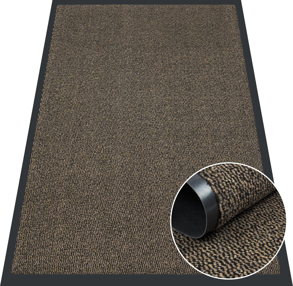 Fußmatte - Für Innen und Außen - 120x180 cm - Braun - Rutschfest - Für Zuhause, Büro, Laden, Hotel - Einfach zu Reinigen - BRUNO