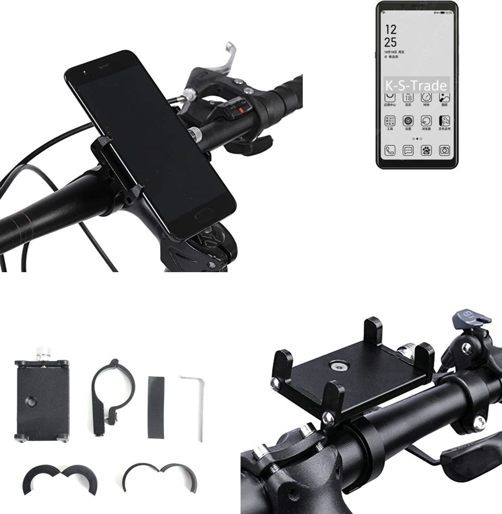 K-S-Trade Handyhalterung für das Fahrrad kompatibel mit HiSense A5 Halter Lenkstange Fahrradhalterung Motorrad Bike Mount Befestigung Smartphone