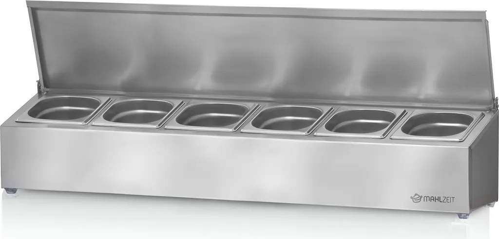 Contenitore Ingredienti Acciaio Inox Meal 6 GN 1/6 Professionale