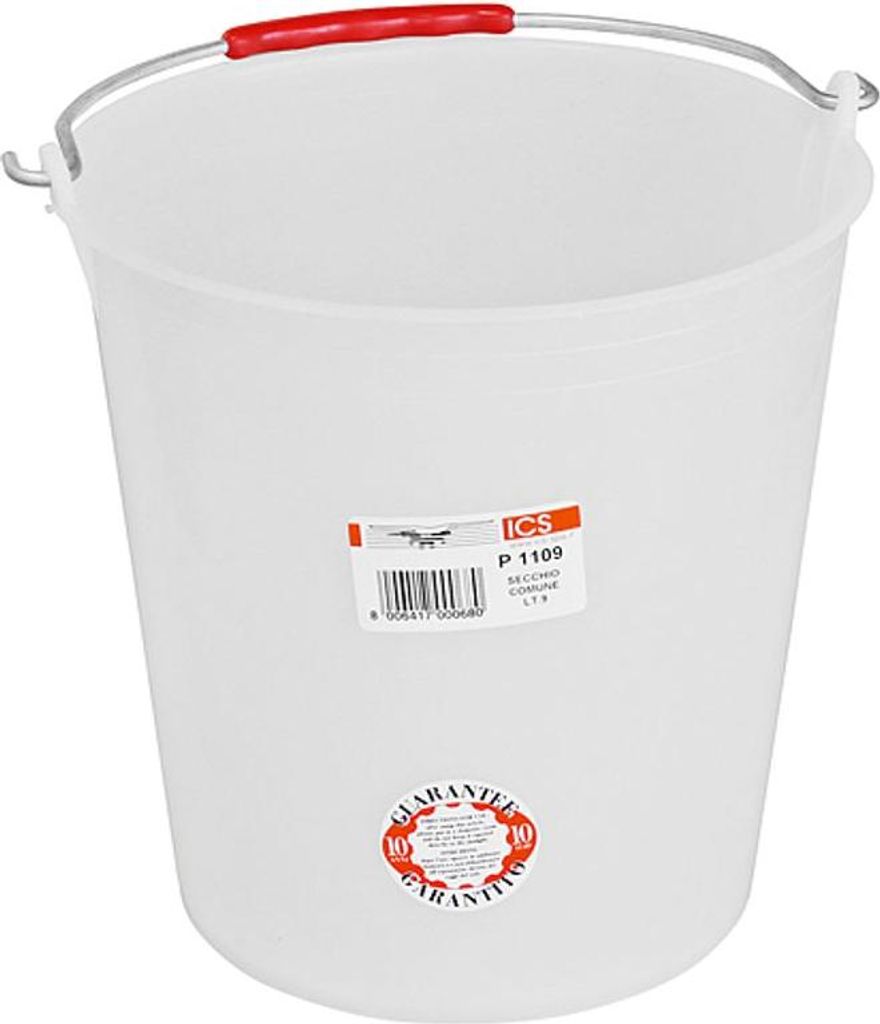 Eimer ICS P1112, 12 Liter, 27x27 cm, weiß