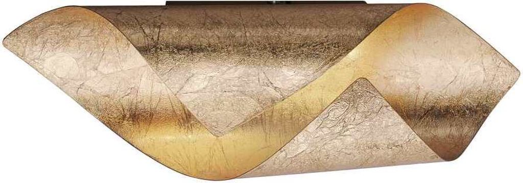 A product shot of a wall lamp with a textured, flowing design.