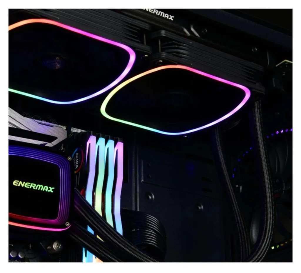 Refroidisseur CPU Aquafusion ADV 240mm avec Effet Miroir Infini ARGB