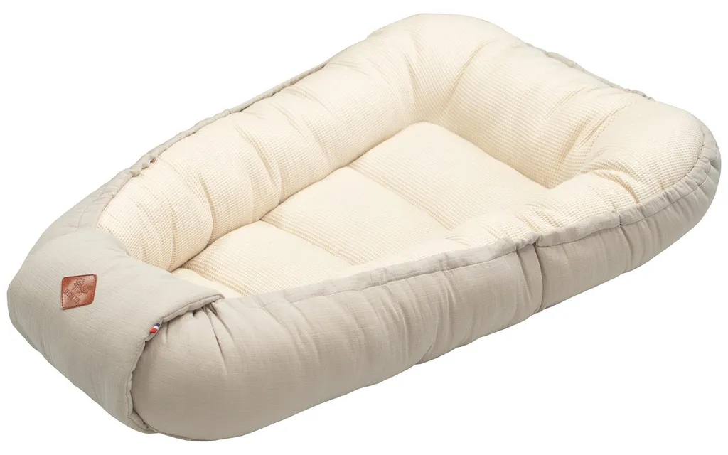 Réducteur de Lit Bébé Luna Beige - Cocon de Sommeil Douillet 0-9 Mois