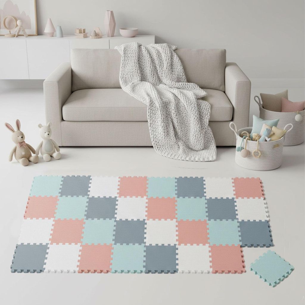 36 Teile Spielmatte Baby Puzzlematte 30x30 Krabbelmatte Produktbild 