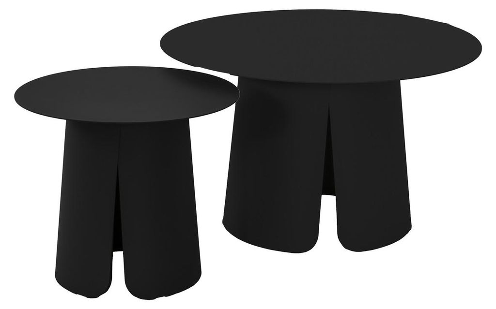 Lesli Living - Beistelltisch Oslo - Anthrazit - Ø45x39cm