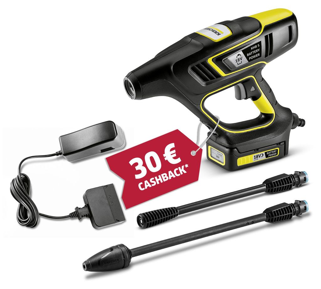 Kärcher Handheld Cleaner KHB 6 Battery Set, max. 24 bar, max. 200 l/h, Akku