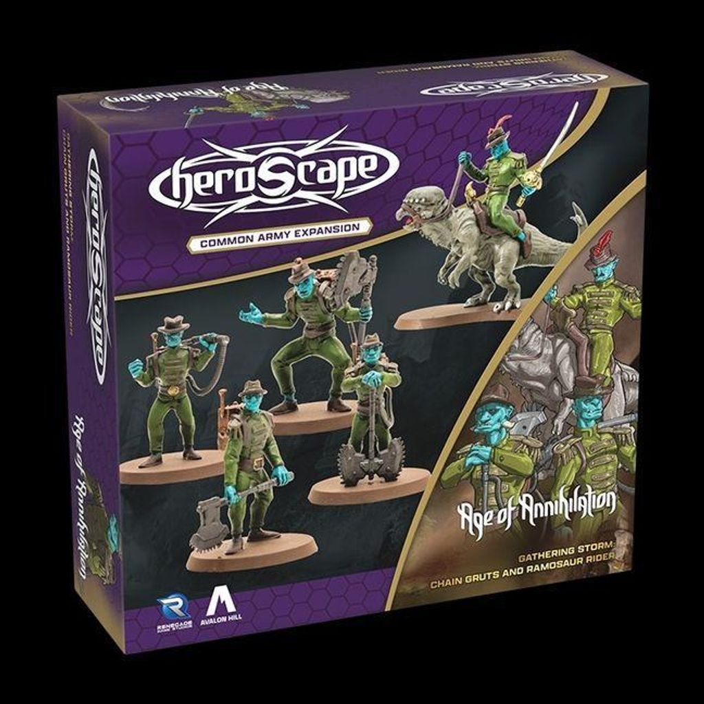 Heroscape: Erweiterung "Ketten-Gruts und Ramosaur-Reiter" Produktbild 