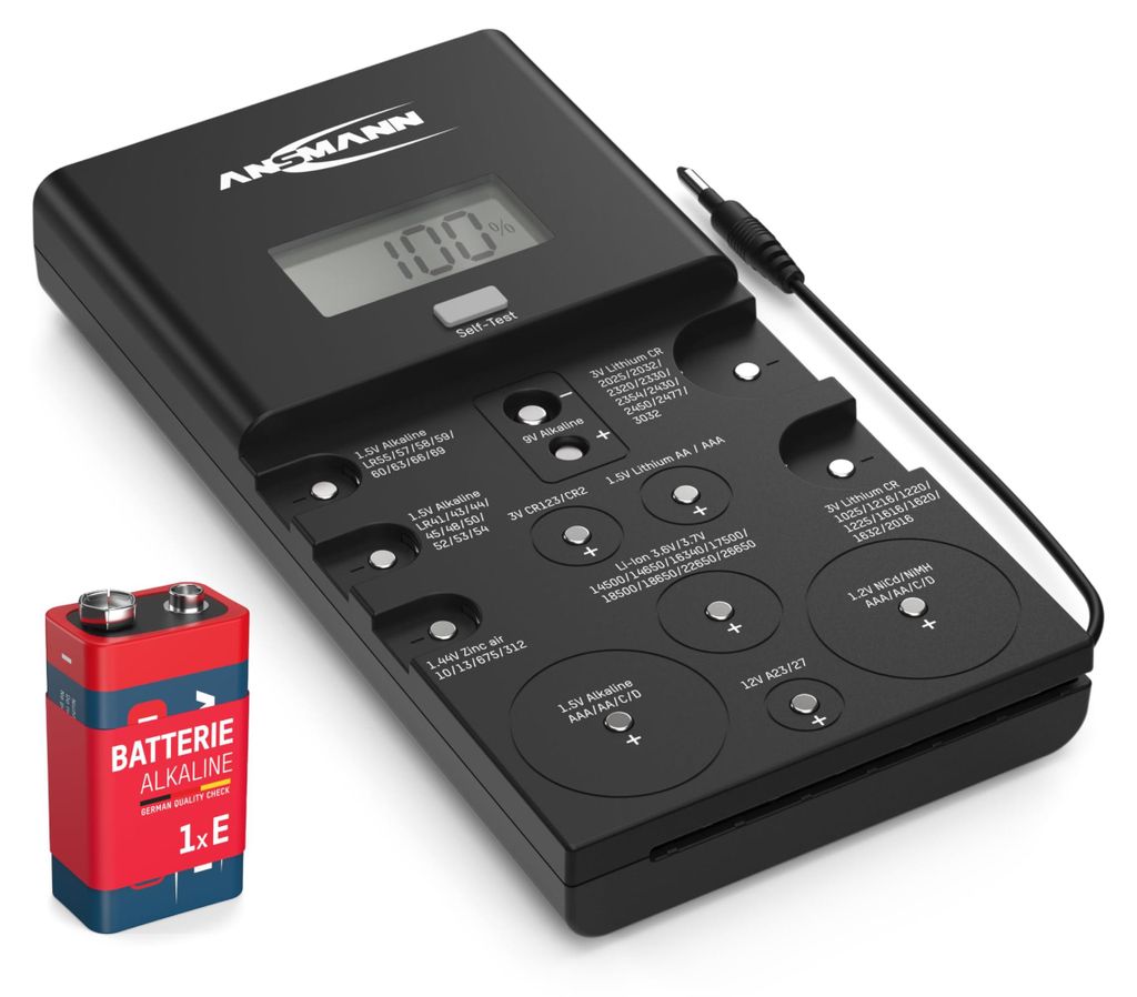 ANSMANN 1900-0100 ANSMANN Energy Check LCD Batterietester Productafbeelding 
