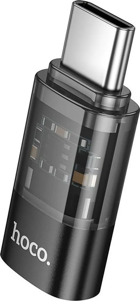 Hoco UA36D USB C a Lightning Transparent Black | Il Gadget Must-Have
