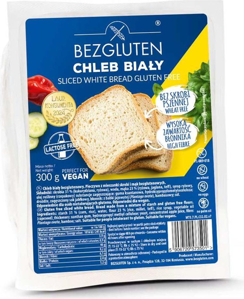 Bezgluten Weißbrot 300g
