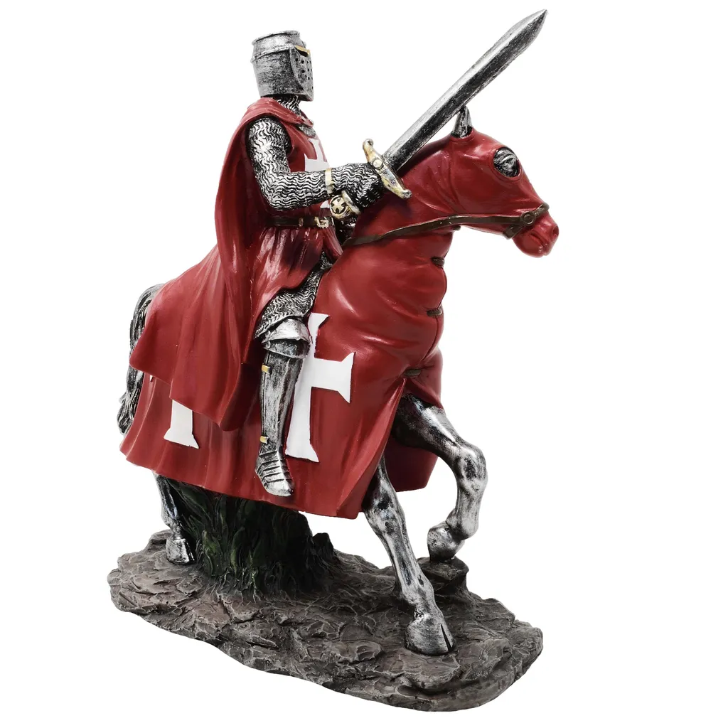 Figurine de Chevalier Robuste en Résine : Décoration Médiévale Durable - 2