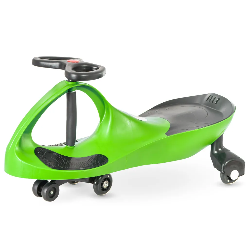 Véhicule enfant TwistCar vert : le porteur qui ne raye pas le sol