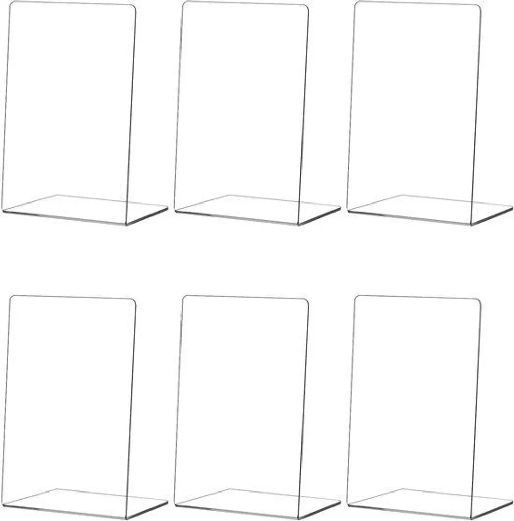 Organiseur de bureau : 6 serre-livres transparents pour vos dossiers