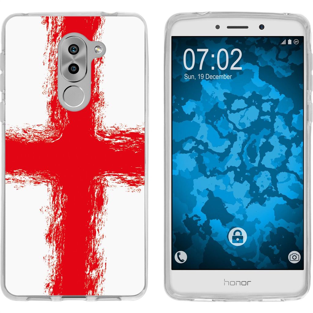 PhoneNatic Case kompatibel mit Huawei Honor 6x Silikon-Hülle WM England M4