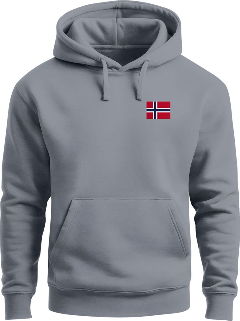 Hoodie Herren Norway Flag Kapuzensweatshirt Norwegen Flagge Scandinavian Outdoor Style Nordic Streetwear Neverless