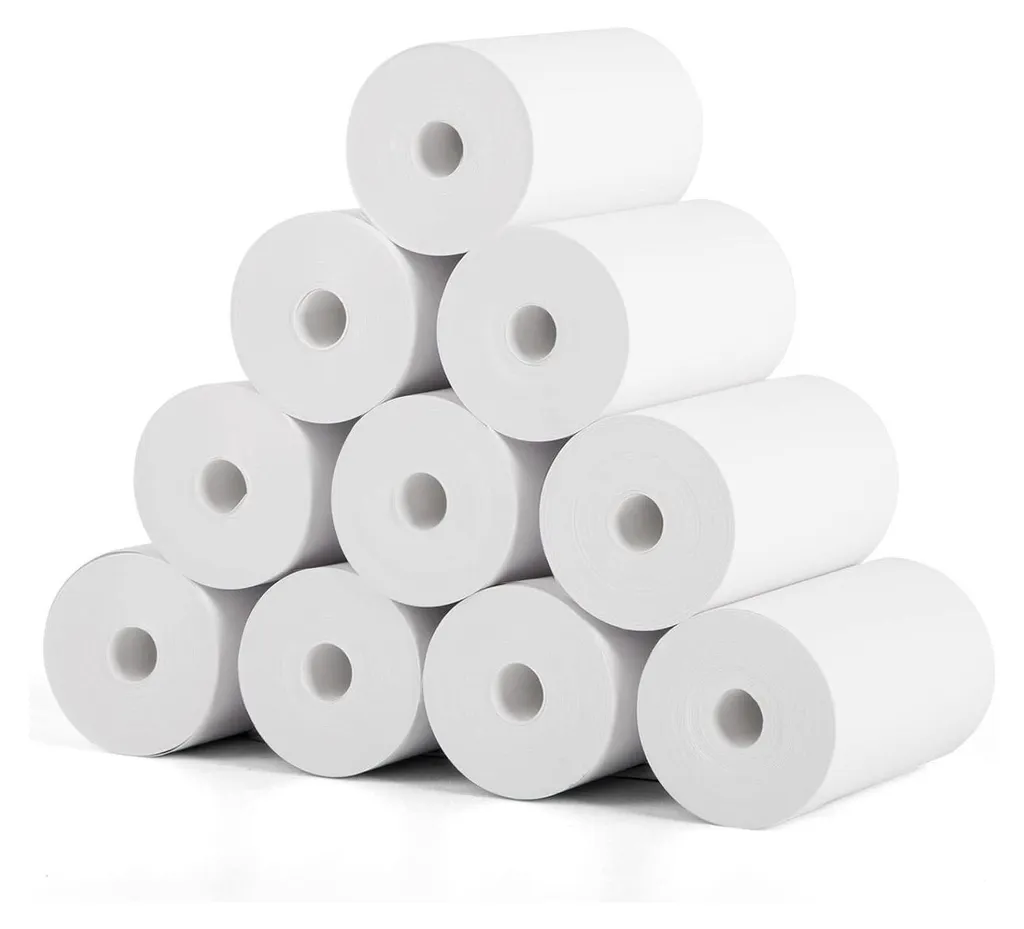 Papier Thermique Blanc pour Appareil Photo Instantané Enfant - Lot de 10