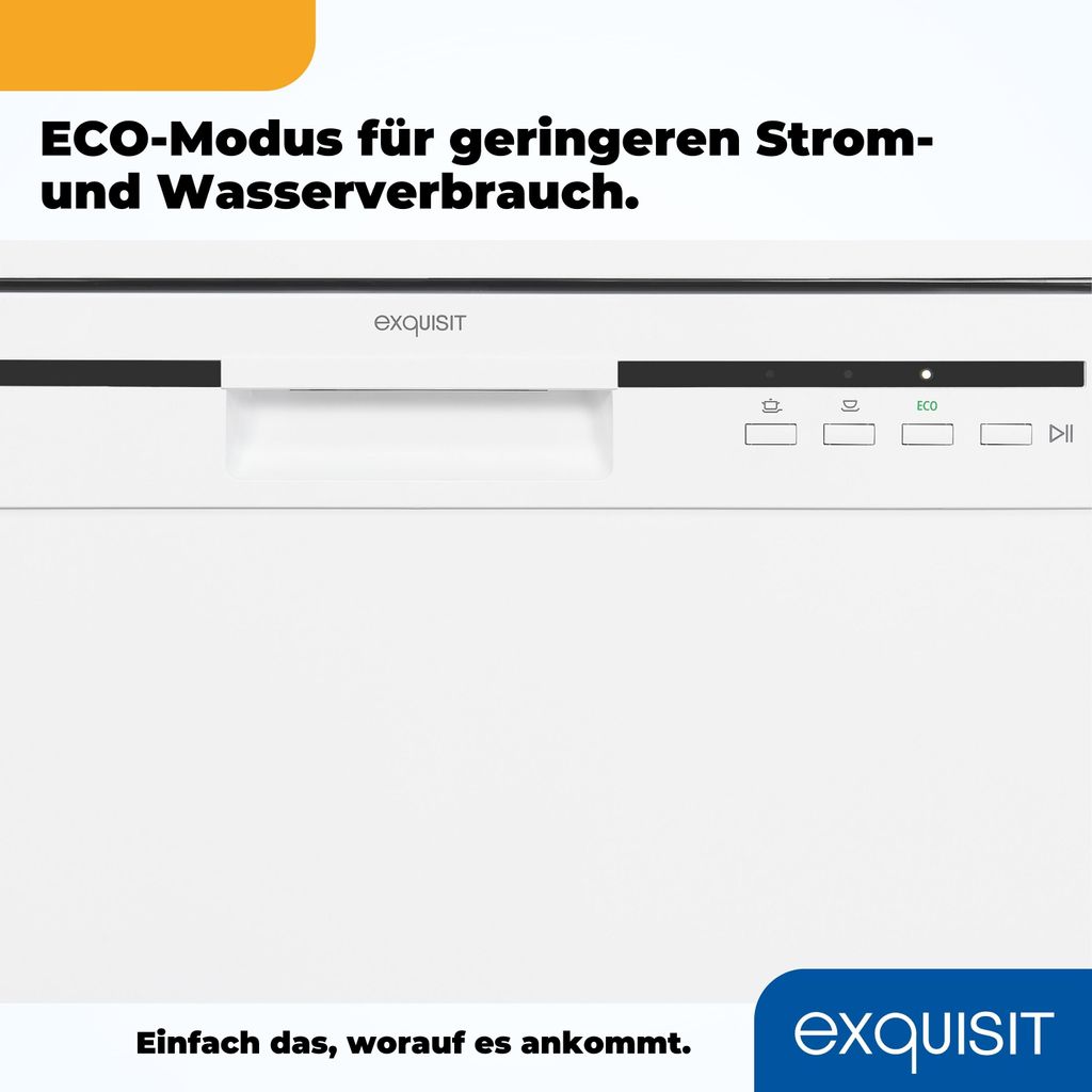 Exquisit Geschirrspüler, Spülmaschine, Unterbaufähig, Produktbild 7