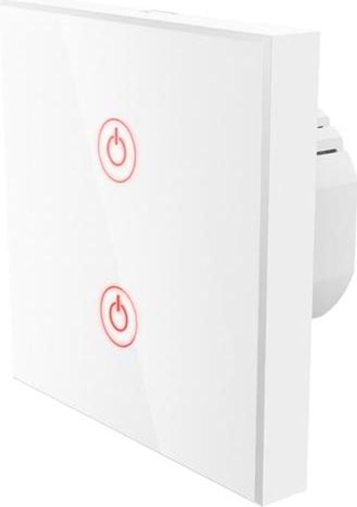 Interruttore a parete WiFi touch Hama da incasso bianco Immagine del prodotto 