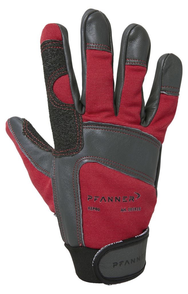 PFANNER Forsthandschuh StretchFlex Kepro grau rot, Größe 10 Produktbild 