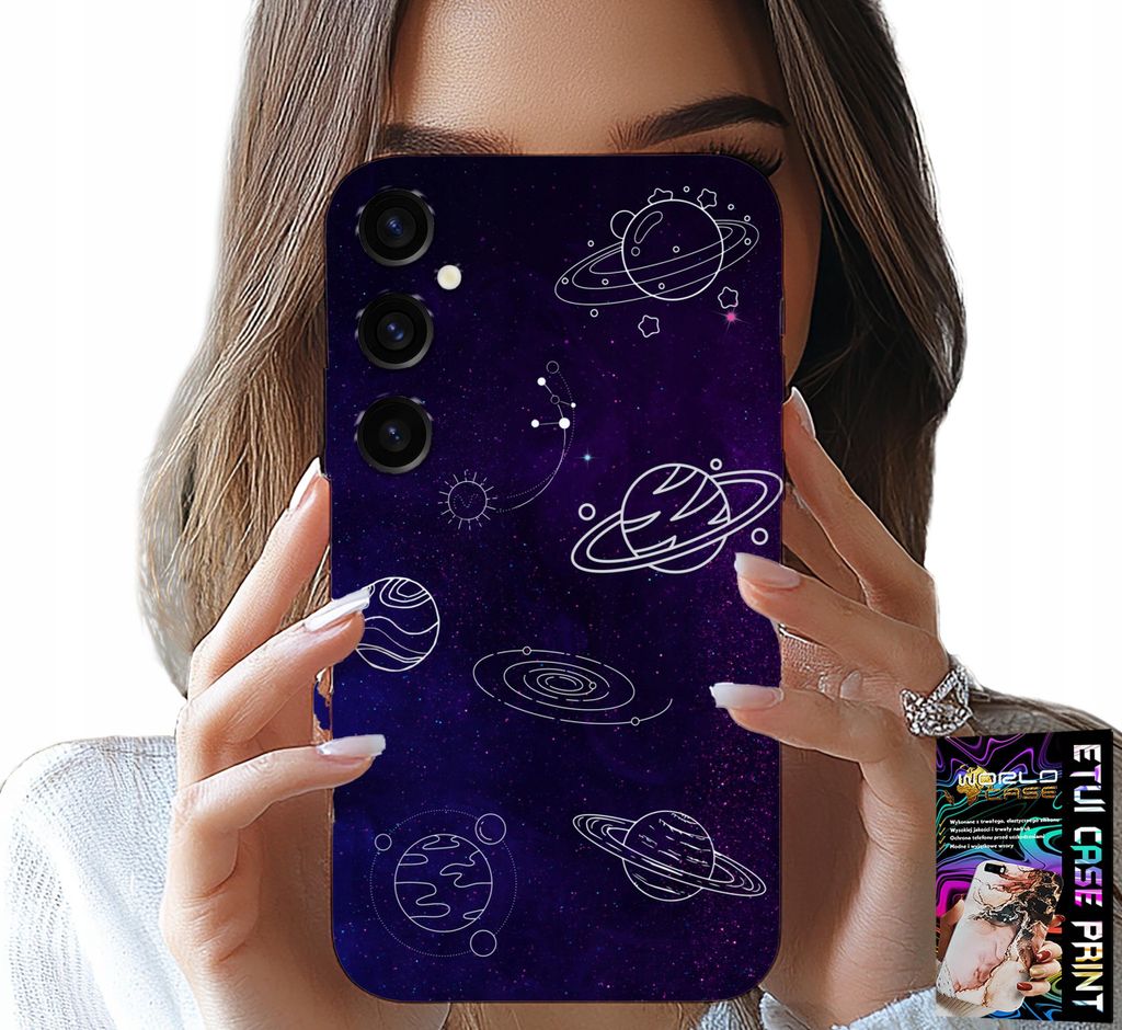 Fall Für Samsung Galaxy S24 Plus - Kosmos Planeten Sterne Galaxie Muster