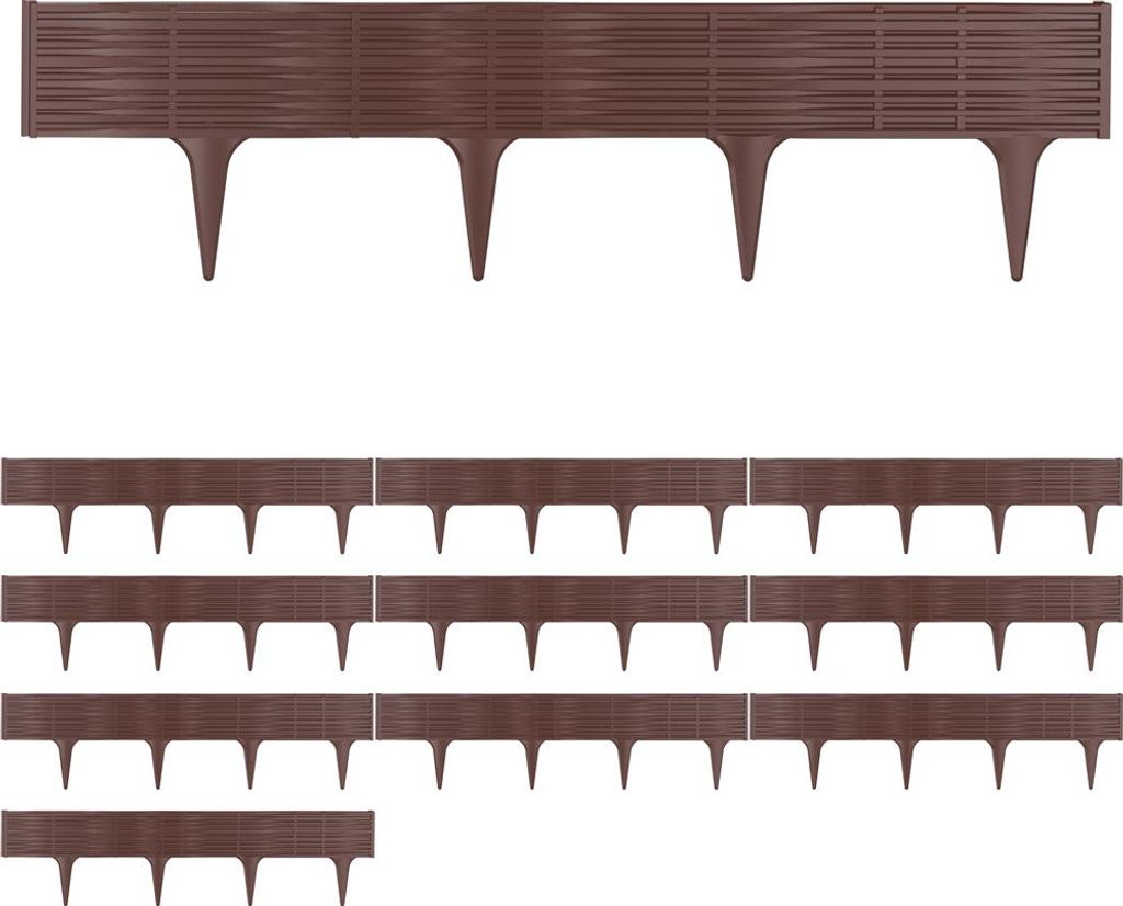 DEUBA® Bordure de jardin plastique 7,80m résistante Image du produit 