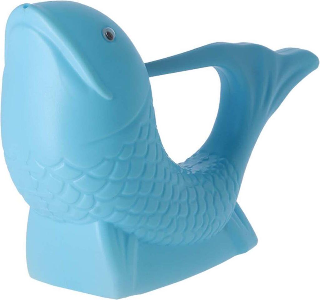 Esschert Design Gießkanne Fisch Hellblau 1,4 Liter - Produktbild 