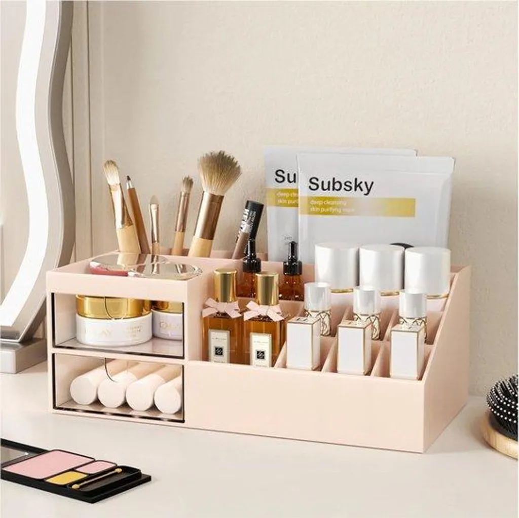 Boîte à maquillage à tiroirs salle de bain - Organisateur de beauté XL