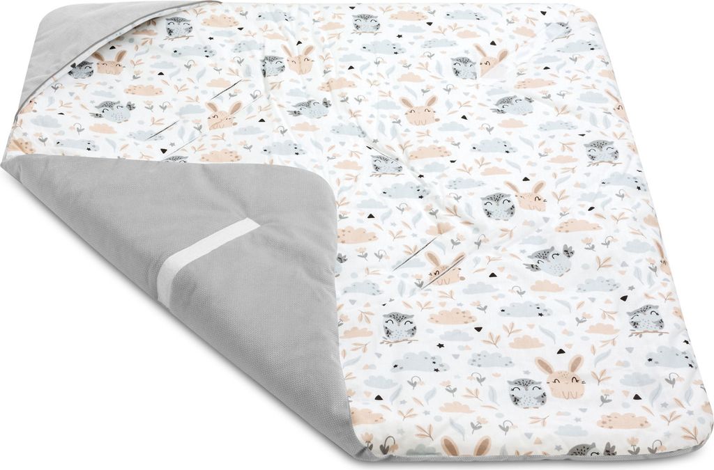 JUKKI® Baby EINSCHLAGDECKE 90x90 cm SAMT mit Kapuze [Very Produktbild 4