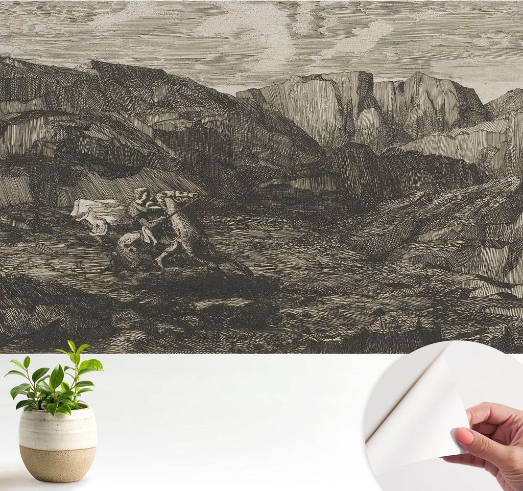 Fototapete selbstklebend - 104x70 cm - Tapete - Wandtapete - Wandbilder - Klebefolie - Dekofolie - Tapete Folie - Wand - Dekoration - Wohnzimmer - ...