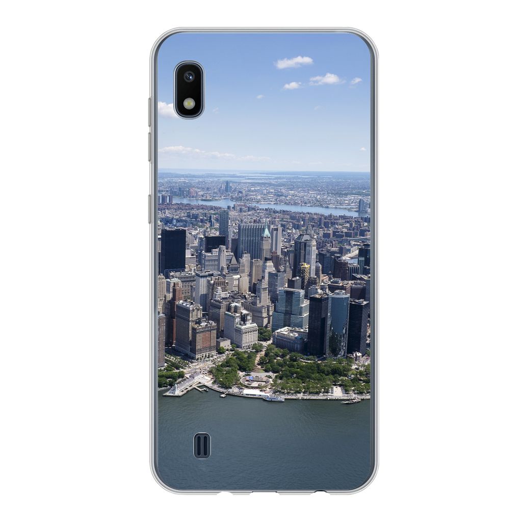 MuchoWow Handyhülle Schutzhülle Hülle für Samsung Galaxy A10 New York - USA - Skyline Silikon Softcase Handy Hülle - Schutzhülle