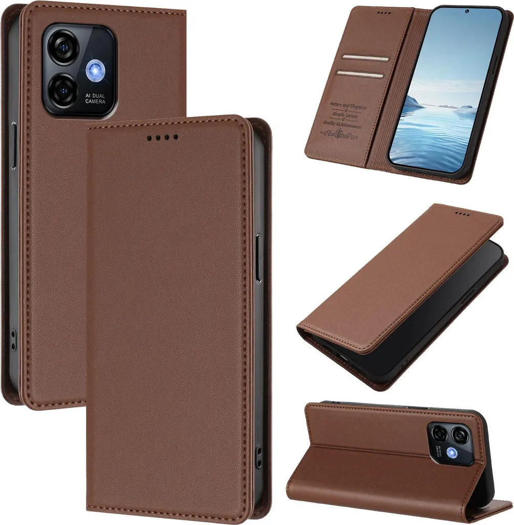 Dedux Portafoglio Custodia Cover Compatibile con Xiaomi Redmi Note 9S/9 PRO/ 9 PRO Max, Cover per Biglietti da Visita in Pelle Retro con Chiusura Magnetica Premium Pu Flip, Blu
