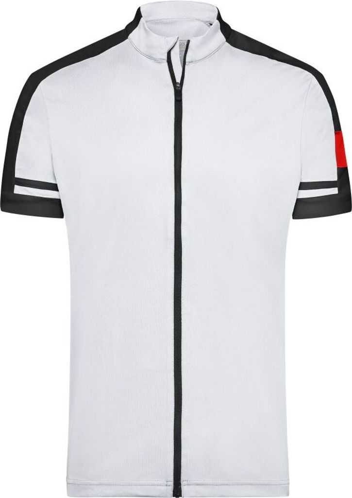 Men's Bike-T Full Zip Sportives Bike-Shirt white, Gr. 3XL