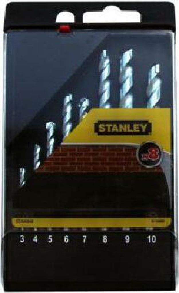STANLEY STA56040-QZ - Kassette mit 8 Steinbohrern ø 3-10mm