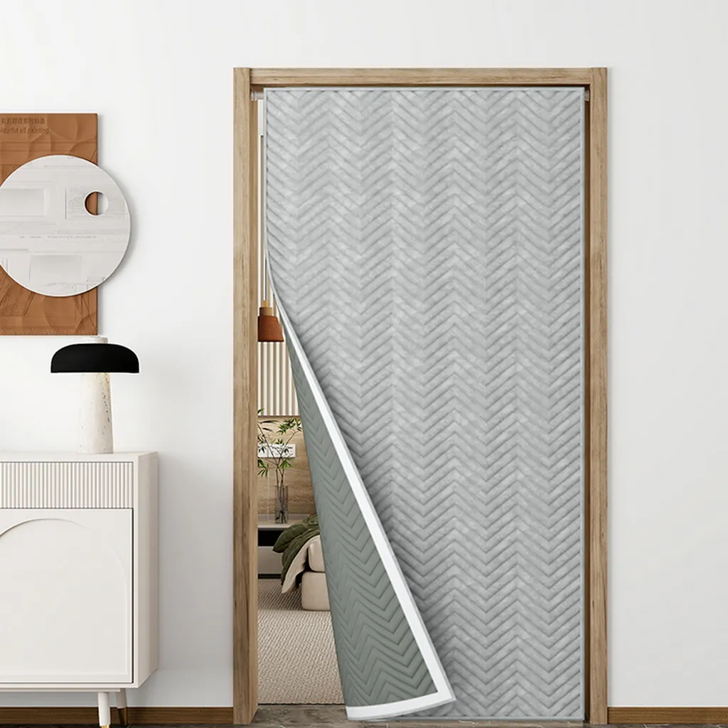 Tenda Termica Porta Invernale 100x200 Grigia Antivento Professionale