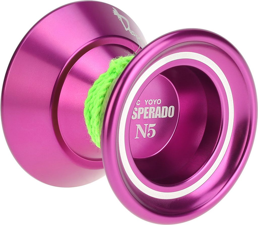 Professionelle Magic Yoyo N5 Desperado Aluminiumlegierung-Metall Yoyo 8 Ball KK mit Spinning Schnur Lager fue r Kinder Lila