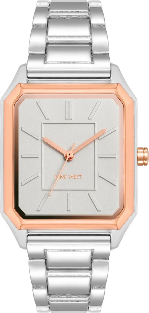 Horloge murale NW/3003SVRT : Mouvement silencieux et cadre gris argenté