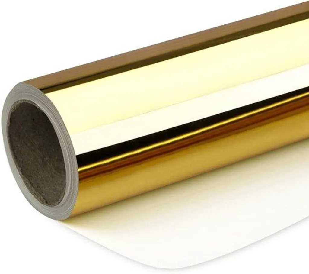 Papier cadeau doré brillant 10 mètres ultra résistant et opaque