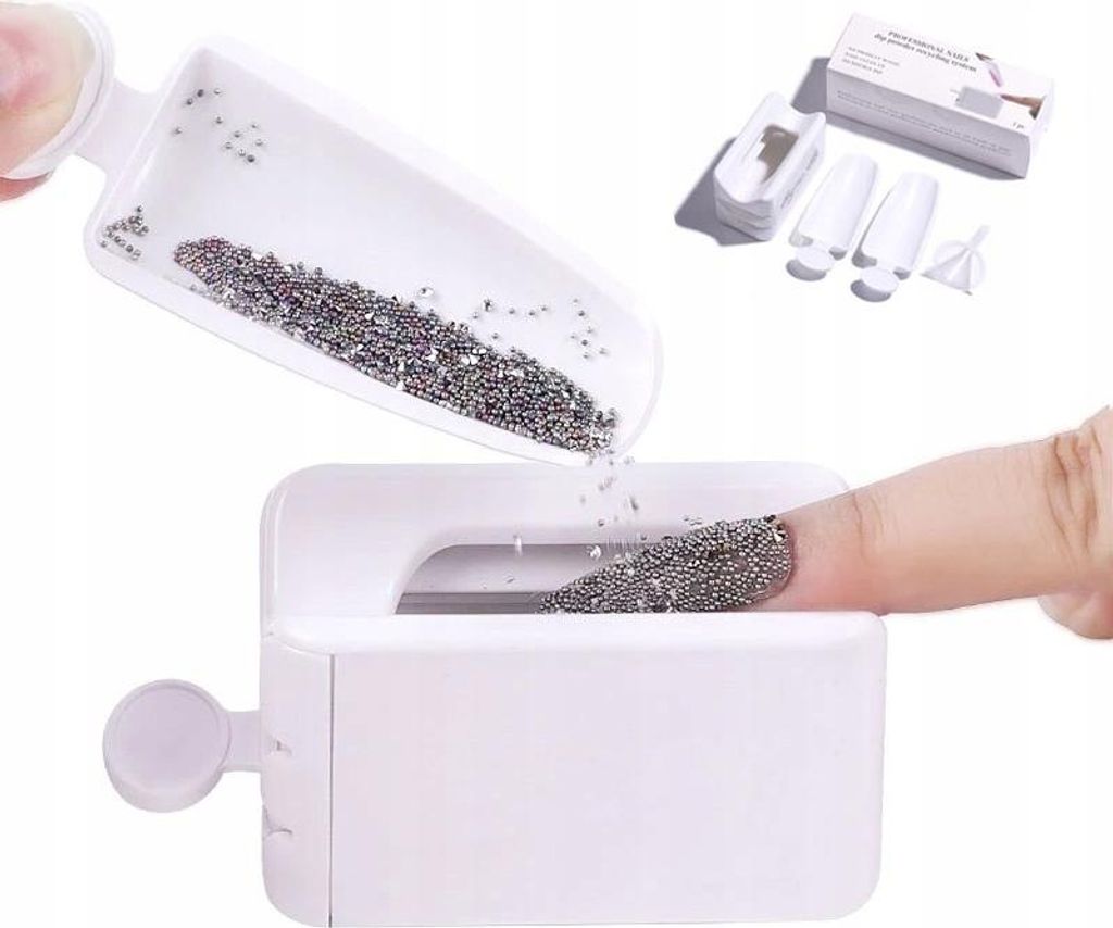 Nagelglitzer-Sprinkler, 2 Tabletts