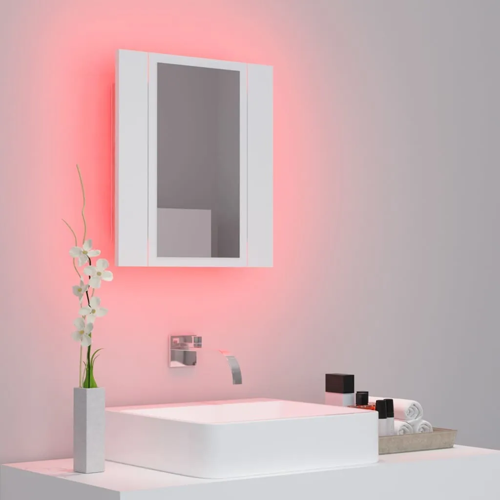 Mobiletto Bagno Specchio LED vidaXL 40x12x45 cm | Design Contemporaneo - 18
