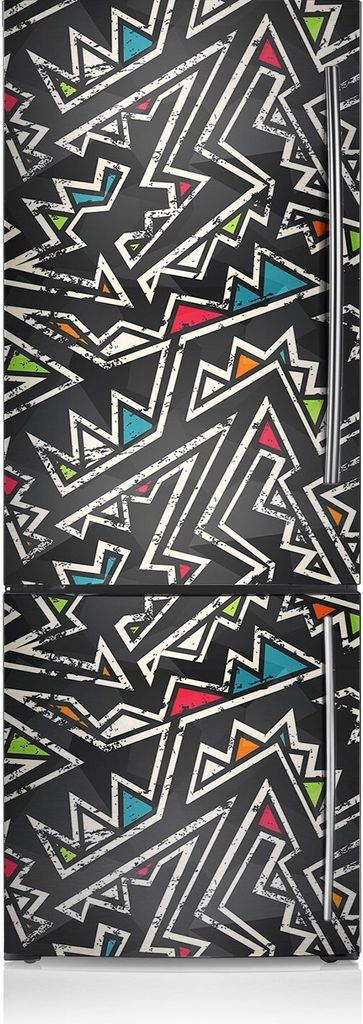 Kühlschrankmagne Kühlschrank Aufkleber Magnetfolie Dekoration 60x205 cm - Graffiti.